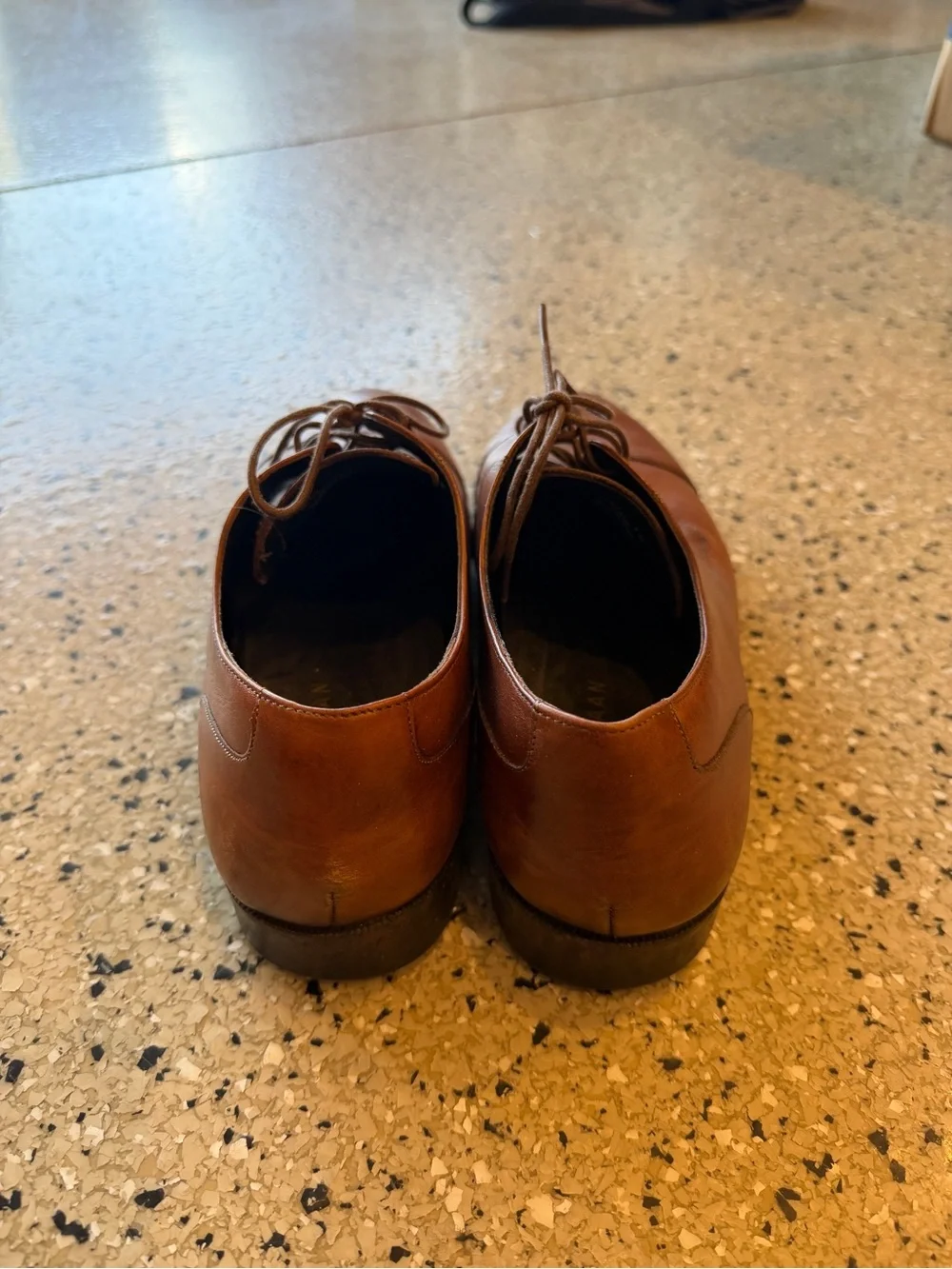 Cole Haan Classic Men's Tan Leather Cap-Toe Dress Shoes